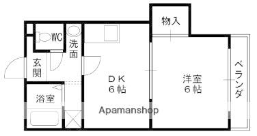 ハイツサンローラン(1DK/3階)の間取り写真