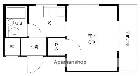 プログレス香枦園(1K/3階)の間取り写真