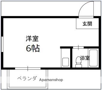 ダイドーメゾン甲子園口Ⅱ(ワンルーム/4階)の間取り写真