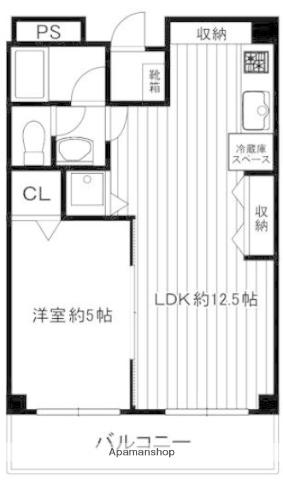 エトール4(1LDK/1階)の間取り写真