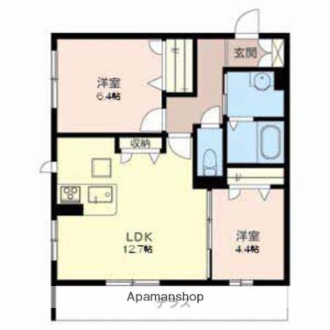 MAST COURT丸橋 B棟(2LDK/1階)の間取り写真