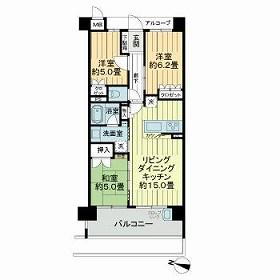 ローレルコート甲子園口(3LDK/3階)の間取り写真