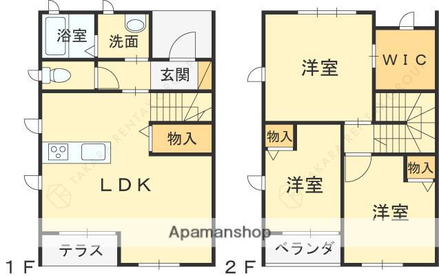 ソレイル・レヴァントⅥ番館(3LDK)の間取り写真
