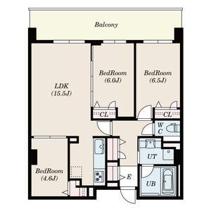 フレンシア西宮北口(3LDK/9階)の間取り写真