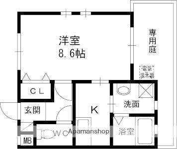 フィーノ西宮北口(1K/1階)の間取り写真