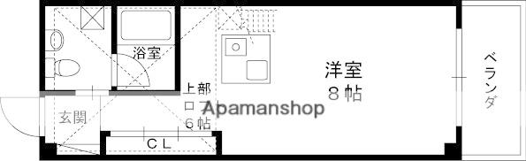 C4KOSHIEN イースト(ワンルーム/2階)の間取り写真