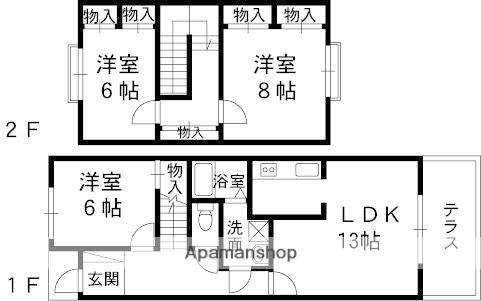 コンフォート吉田(3LDK)の間取り写真
