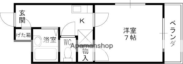 リッチライフ10(1K/3階)の間取り写真