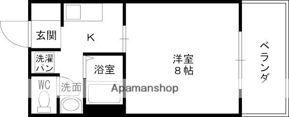 フルール寿町(1K/2階)の間取り写真