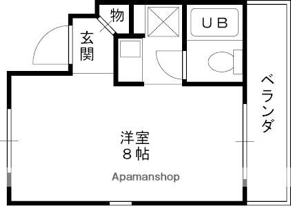 パレ・ラフィネ甲子園口(ワンルーム/3階)の間取り写真