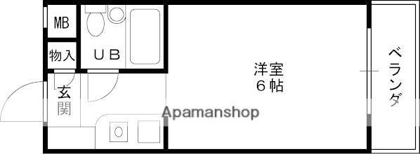 NEOダイキョー北昭和1(1K/4階)の間取り写真