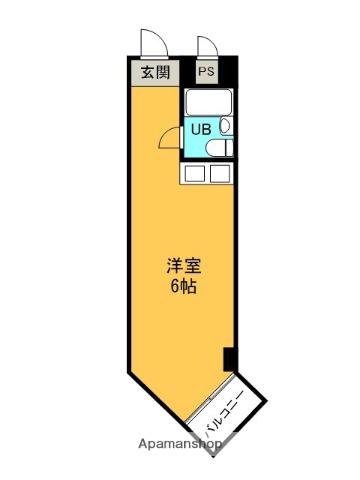 コート・サラ2(ワンルーム/4階)の間取り写真