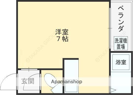 阪口マンション(ワンルーム/1階)の間取り写真