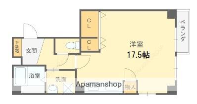 SINEI(ワンルーム/2階)の間取り写真