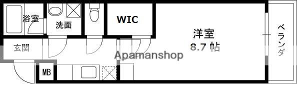 フジパレス夙川江上町(1K/2階)の間取り写真