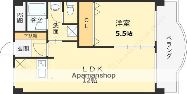 第一チェリーマンション(1LDK/2階)の間取り写真