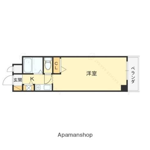 タケダビル95(1K/7階)の間取り写真