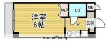 ポコアポコ甲子園口メゾン(1K/1階)の間取り写真