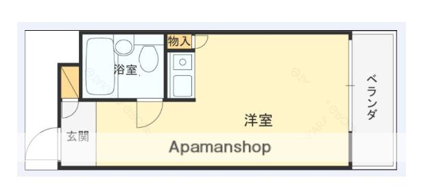 ダイドーメゾン甲東園Ⅱ(ワンルーム/3階)の間取り写真