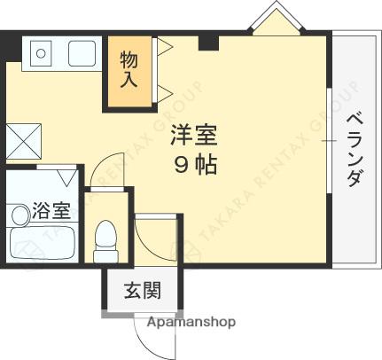 リアライズ夙川(ワンルーム/2階)の間取り写真