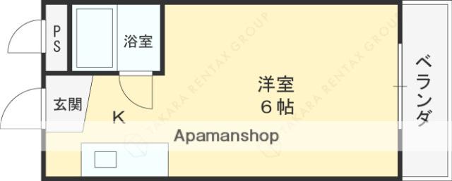 富士コーポ(1K/3階)の間取り写真