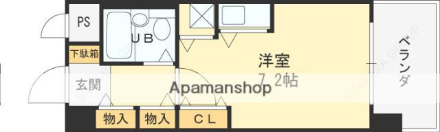 ルモンド西宮(ワンルーム/2階)の間取り写真