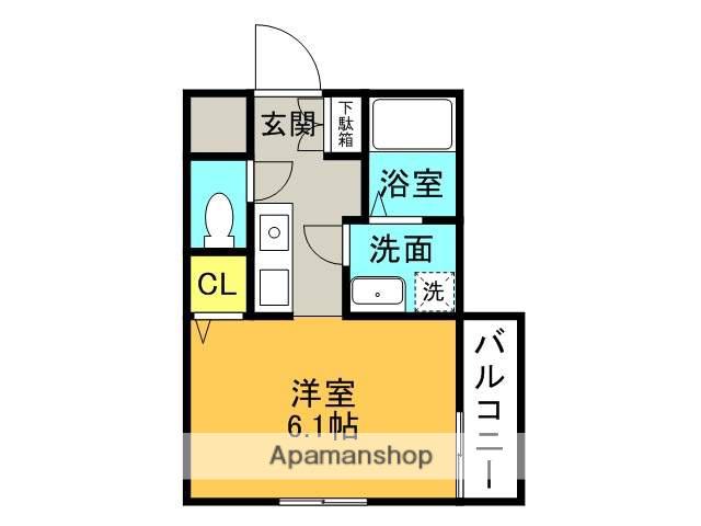 アメニティーヒルズⅡ(ワンルーム/3階)の間取り写真