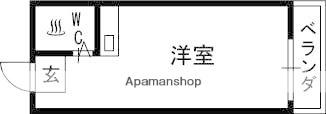コトブキパークハイツ(ワンルーム/3階)の間取り写真