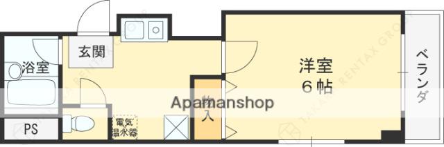 MONTRACHET(1K/4階)の間取り写真