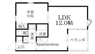 A・COTE・DE・CHENE夙川(1LDK/1階)の間取り写真