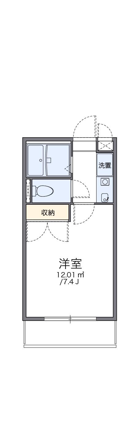 レオパレス西宮北弐番館(1K/3階)の間取り写真