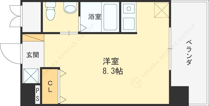 ダイドーメゾン阪神西宮502・802号(ワンルーム/5階)の間取り写真