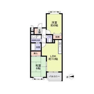 VILLA MS(2LDK/3階)の間取り写真