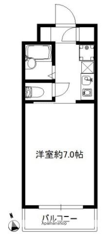ハイムTAKA(1K/4階)の間取り写真