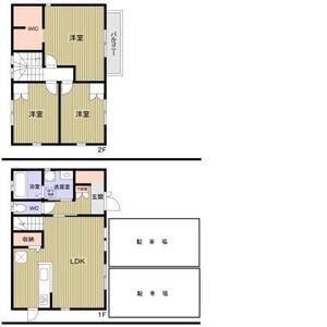 阪急電鉄今津線 甲東園駅 徒歩15分 2階建 築6年(3LDK)の間取り写真