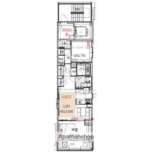 NISHINOMIYA・FRONT(1SLDK/3階)の間取り写真