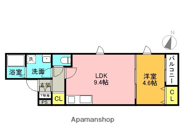 HGS甲子園(1LDK/1階)の間取り写真
