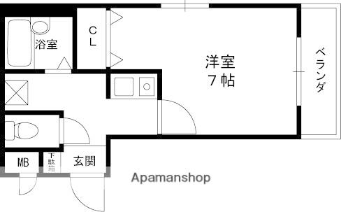 シュエット吉本(1K/2階)の間取り写真