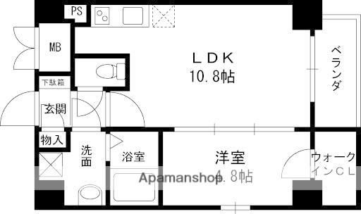 セレニテ甲子園1号棟(1LDK/3階)の間取り写真