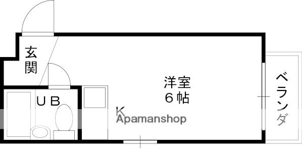 ダイドーメゾン甲東園Ⅱ(ワンルーム/1階)の間取り写真