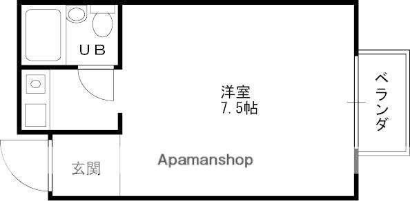 ダイドーメゾン西宮北口Ⅰ(ワンルーム/4階)の間取り写真