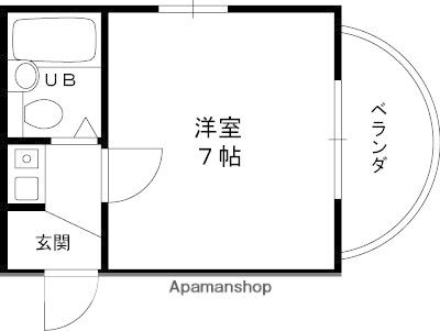 サンパレス21甲陽園(1K/3階)の間取り写真