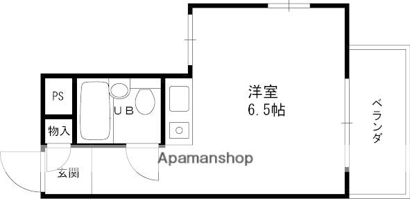 グランシャリオ 香枦園(ワンルーム/1階)の間取り写真