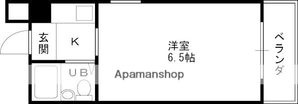BJビル(ワンルーム/3階)の間取り写真