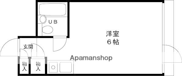 リベット甲子園(ワンルーム/3階)の間取り写真