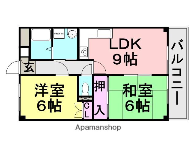 グレートフューチャーパート3(2LDK/3階)の間取り写真
