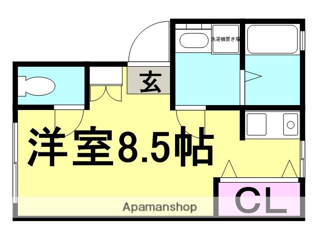 東七松ハイツ(ワンルーム/2階)の間取り写真