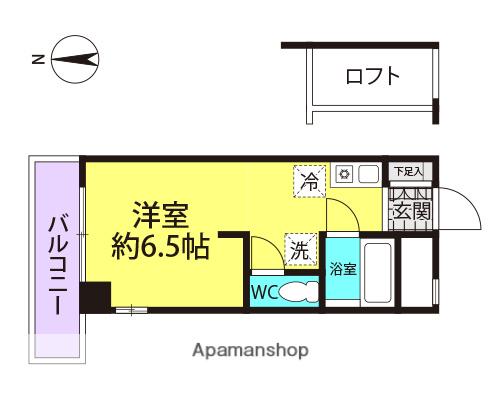 S.E.N.S.E MUKONOSOH(ワンルーム/4階)の間取り写真