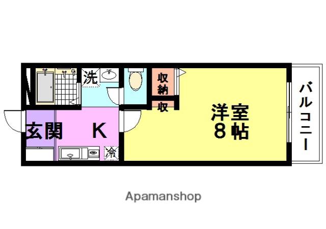 レジーナ南塚口(1K/5階)の間取り写真