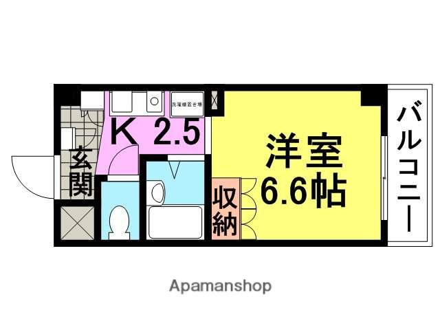 ブルーメ武庫之荘(1K/1階)の間取り写真